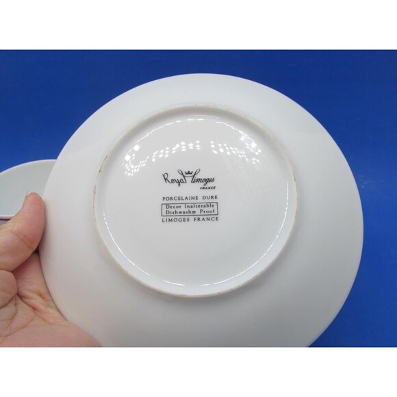 Royal Limoges Porcelaine Dure France Cup  Saucer Sets Bundle of 2 - Picture 14 of 16